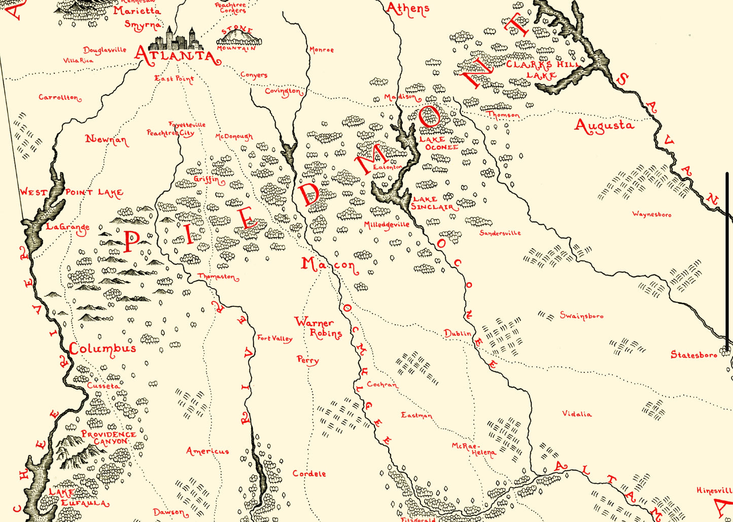 NEW UPDATED Georgia Map