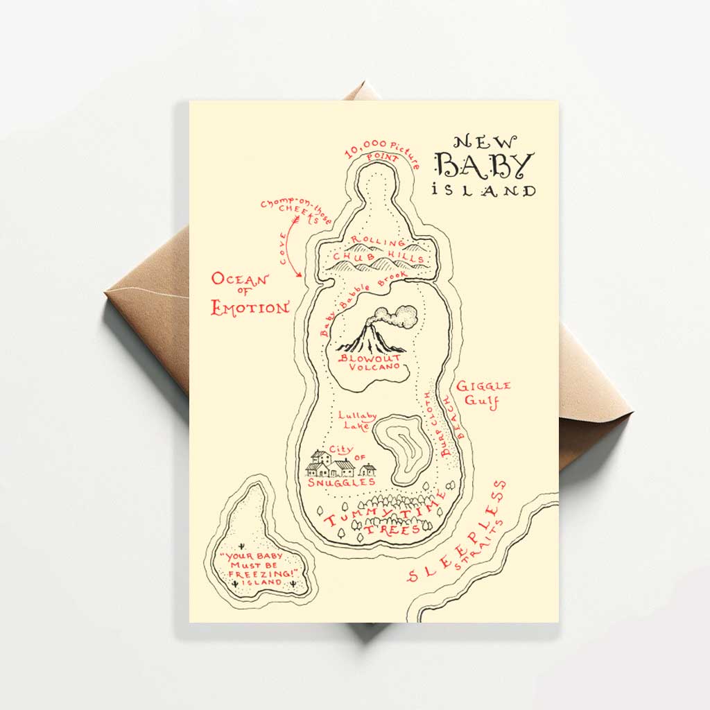 New Baby Card "New Baby Island"