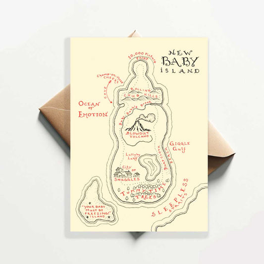 New Baby Card  "New Baby Island"