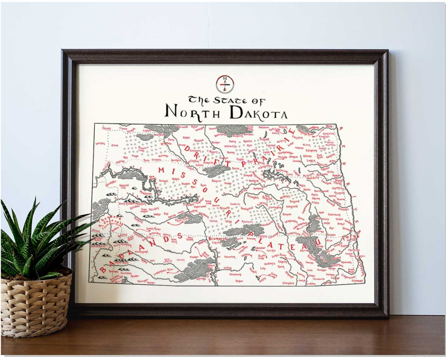 North Dakota Map