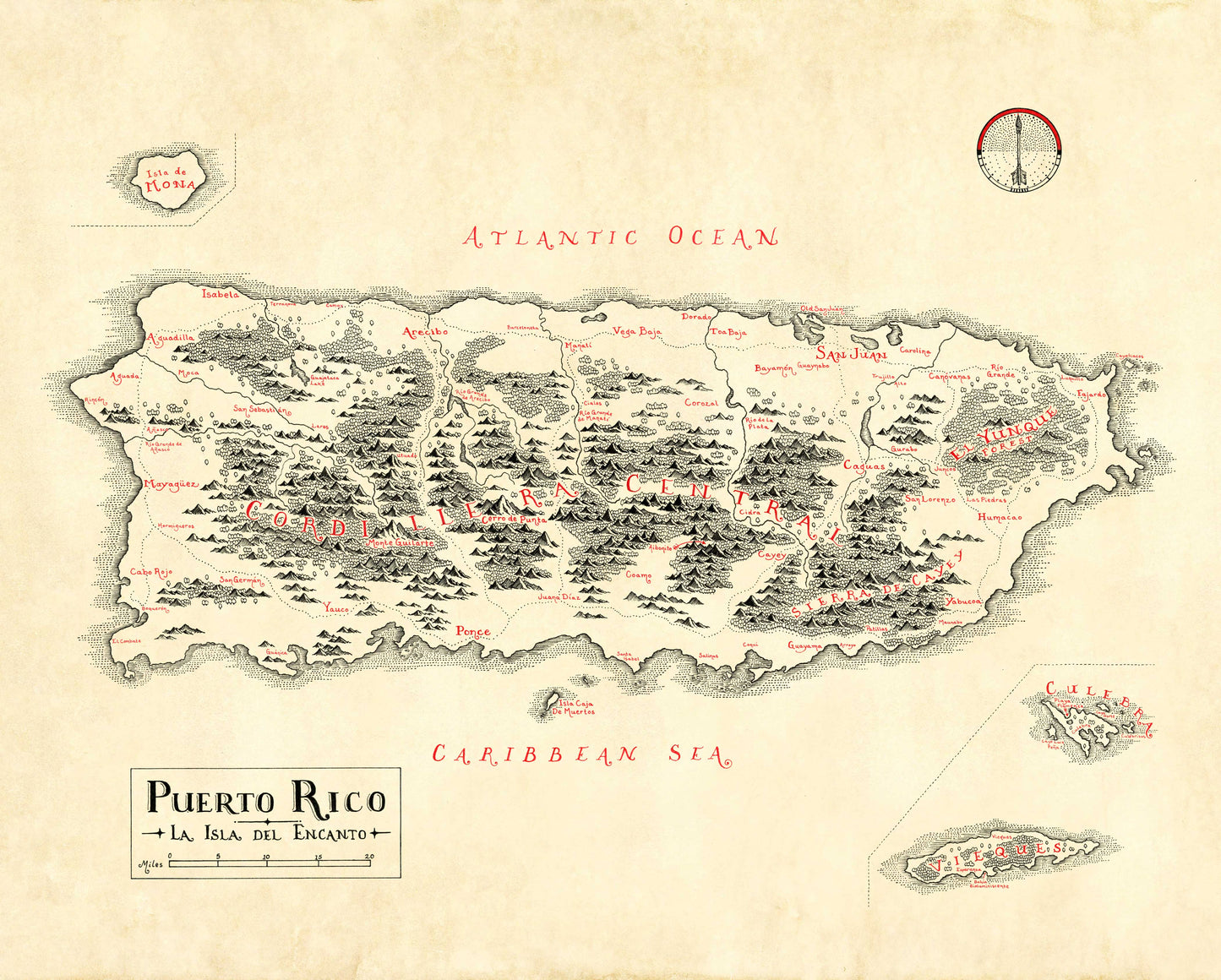 Puerto Rico Map **PRE ORDER**