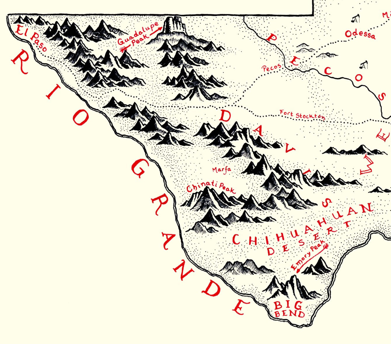 Texas Map (New Updated Version)