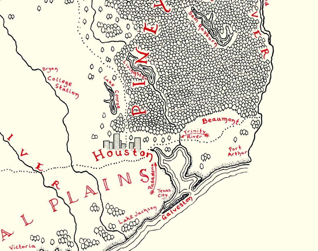 Texas Map (New Updated Version)