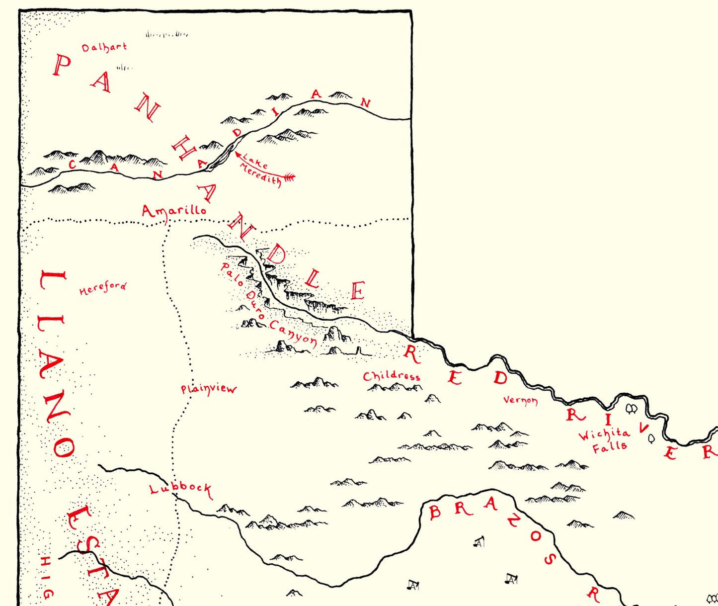 Texas Map (New Updated Version)