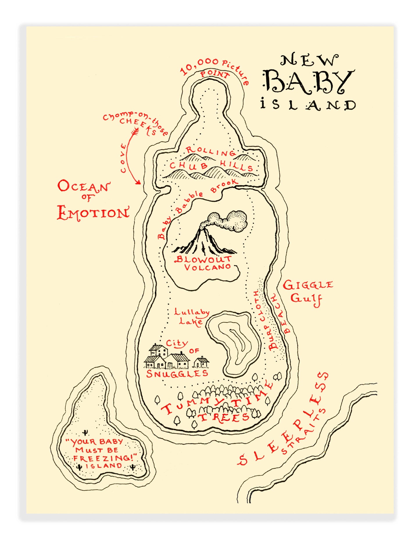 New Baby Card "New Baby Island"