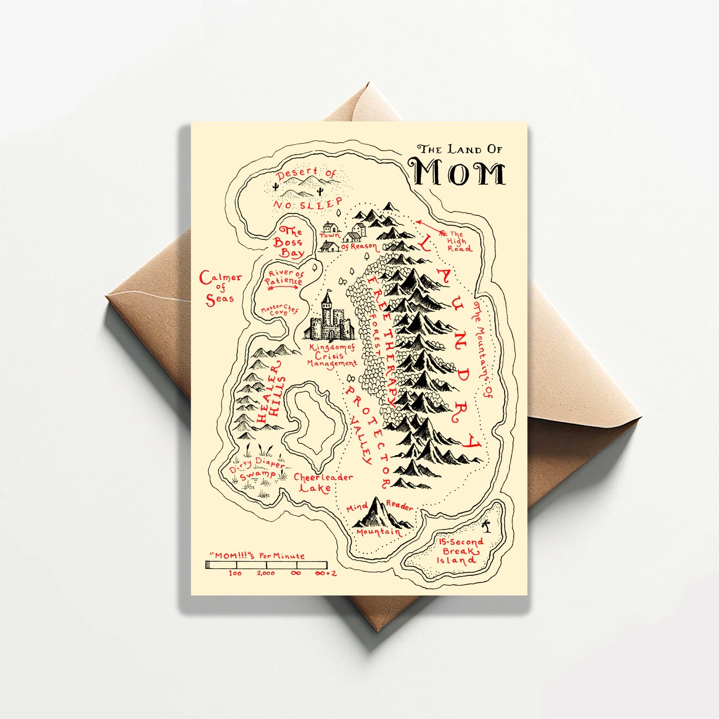 Mother's Day Card "The Land of MOM"