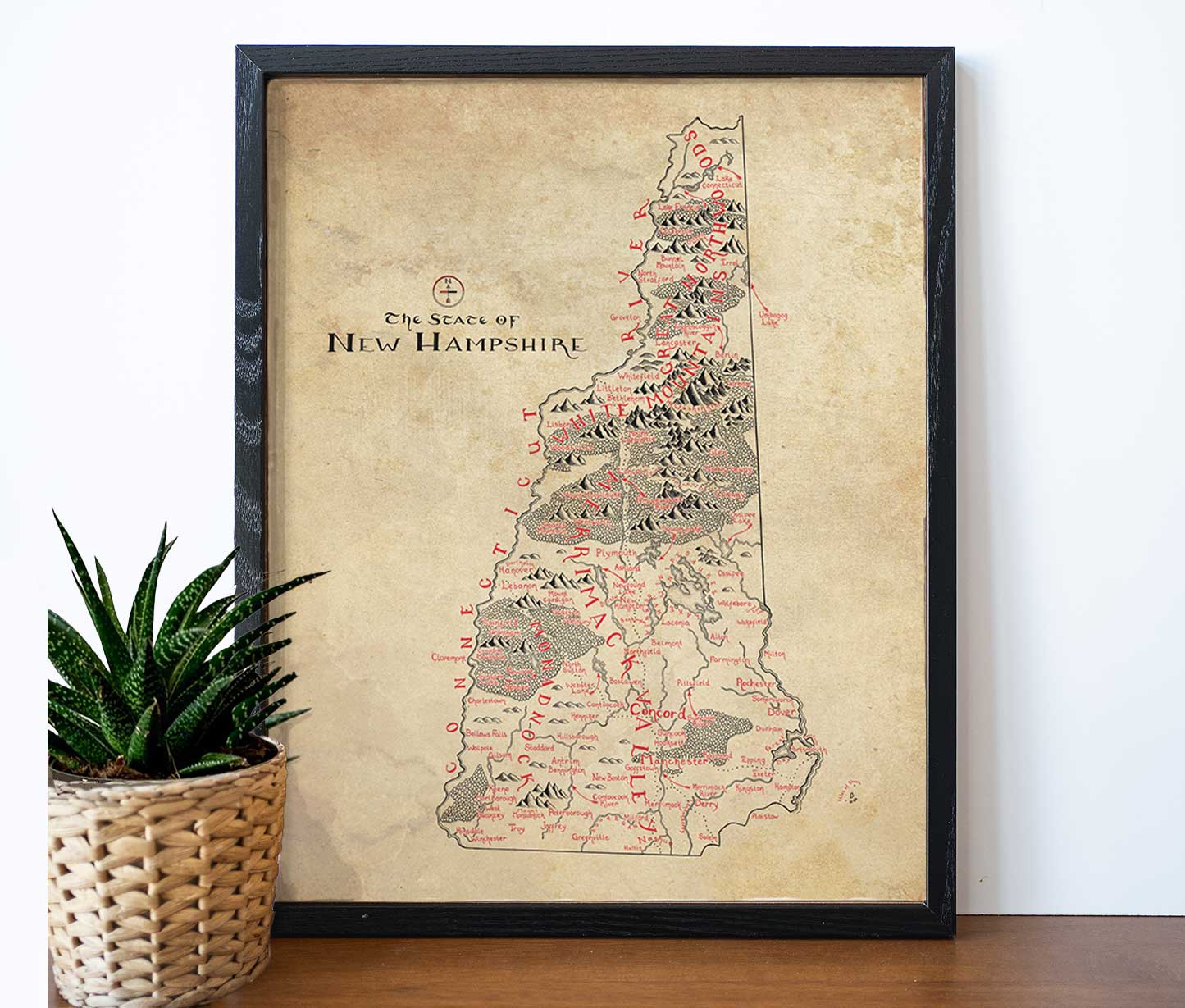 New Hampshire Map