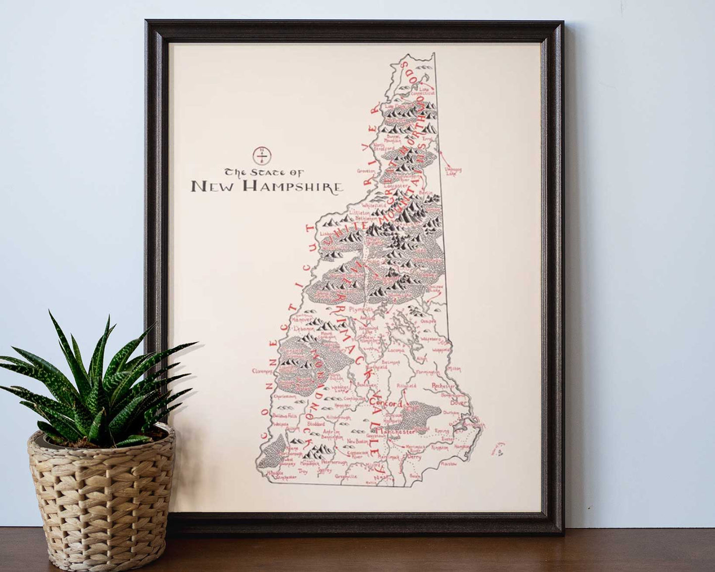 New Hampshire Map