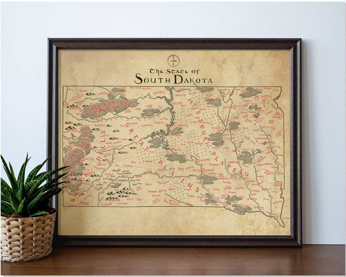 South Dakota Map