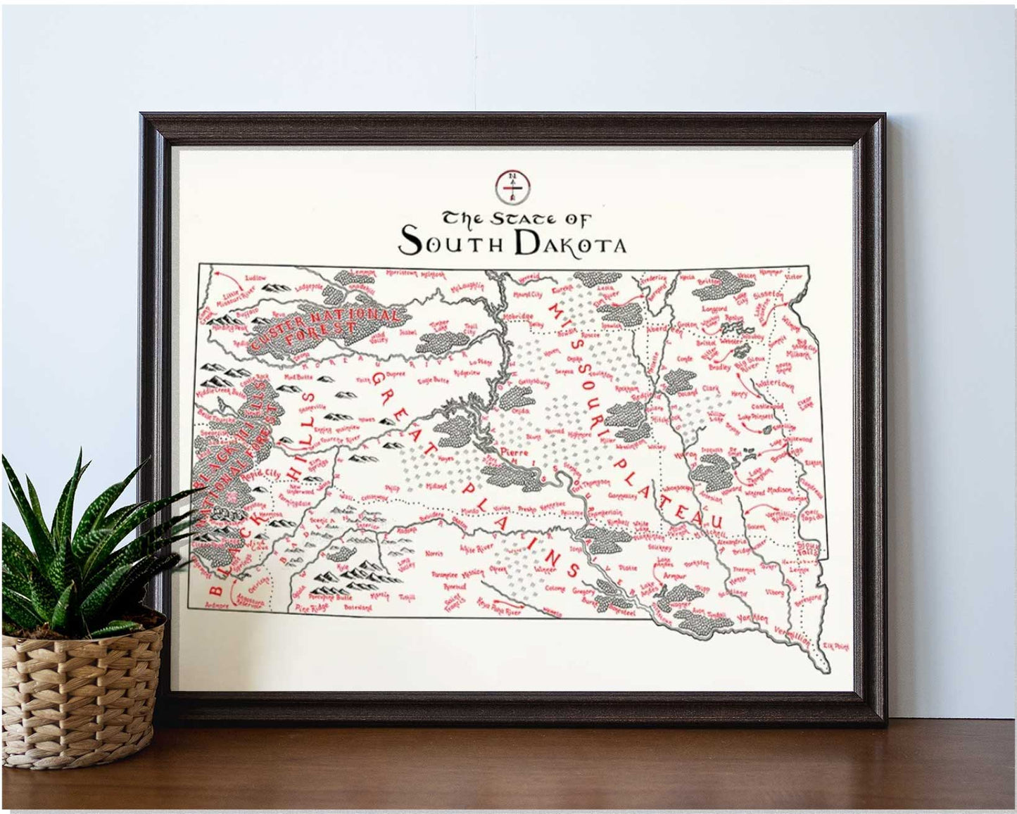 South Dakota Map