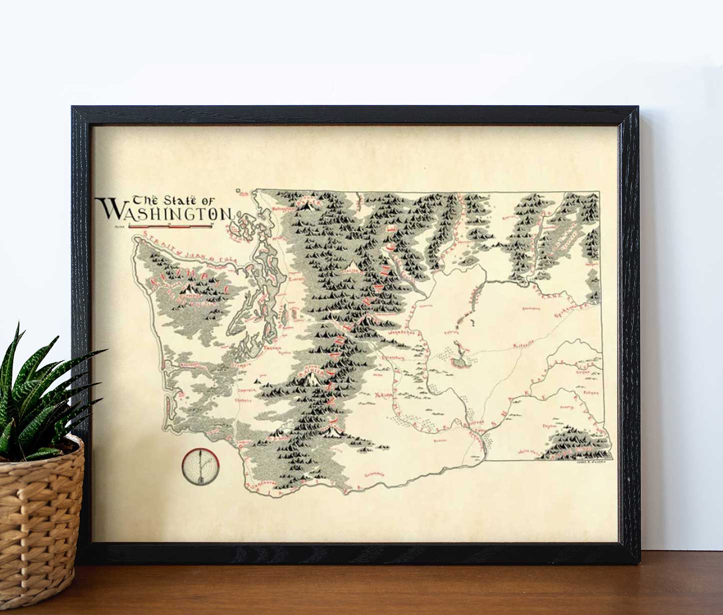 Washington Map (New Updated Edition)