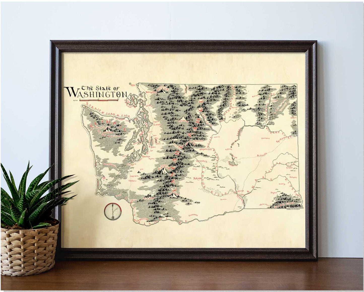 Washington Map (New Updated Edition)