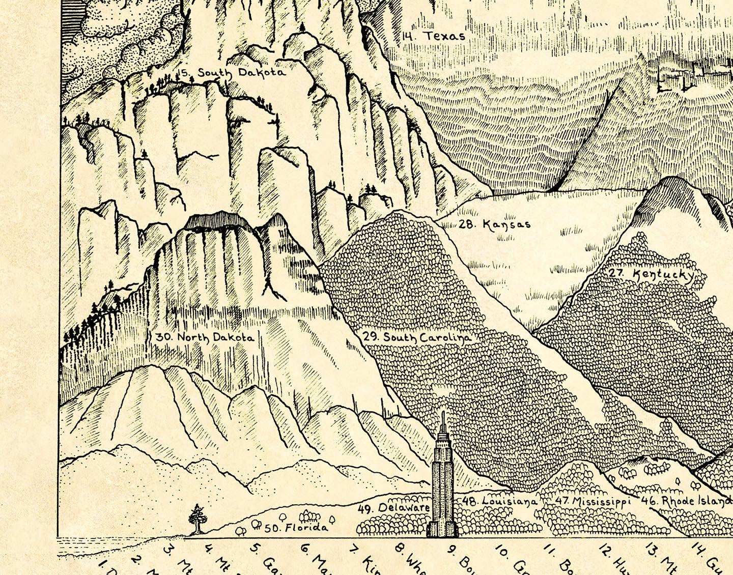 Highest Mountains Map