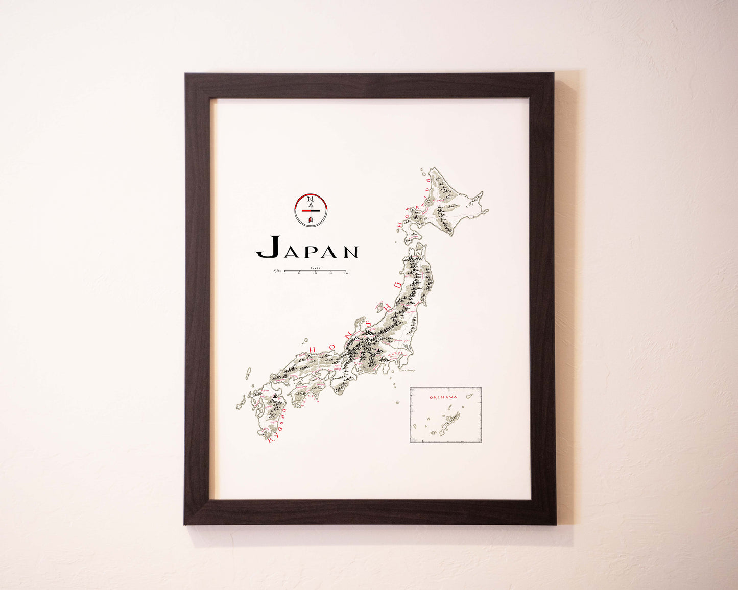 Japan Map (English)