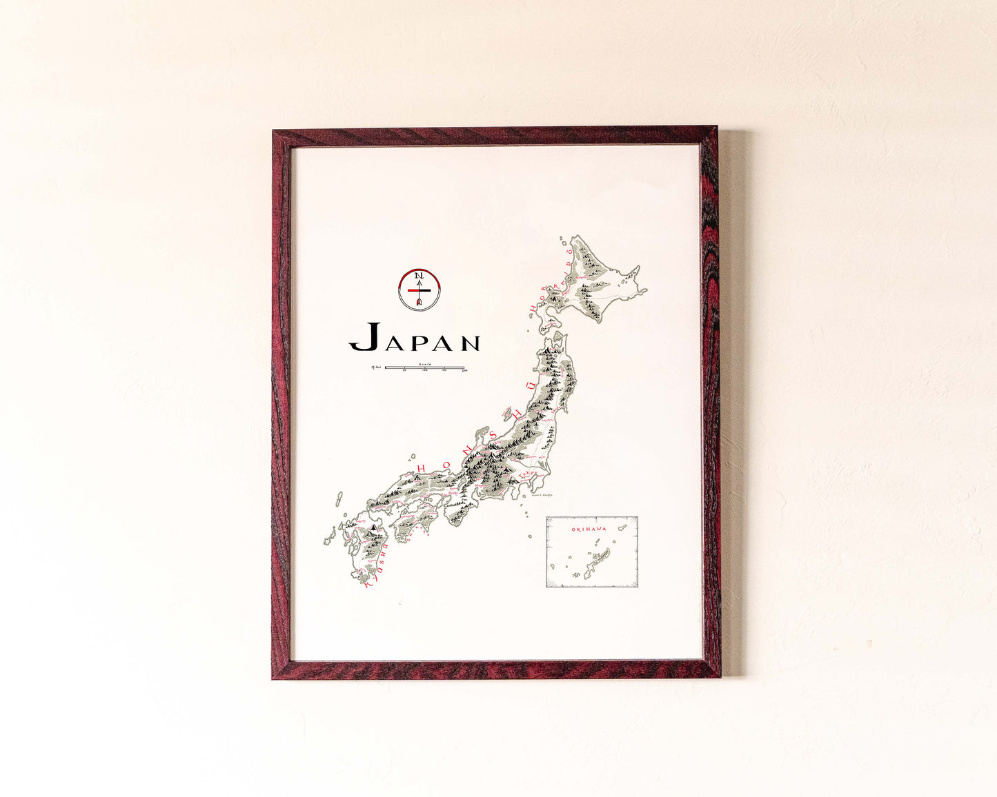 Japan Map (English)