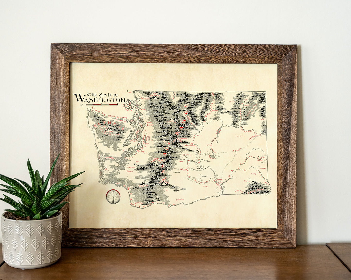 Washington Map (New Updated Edition)