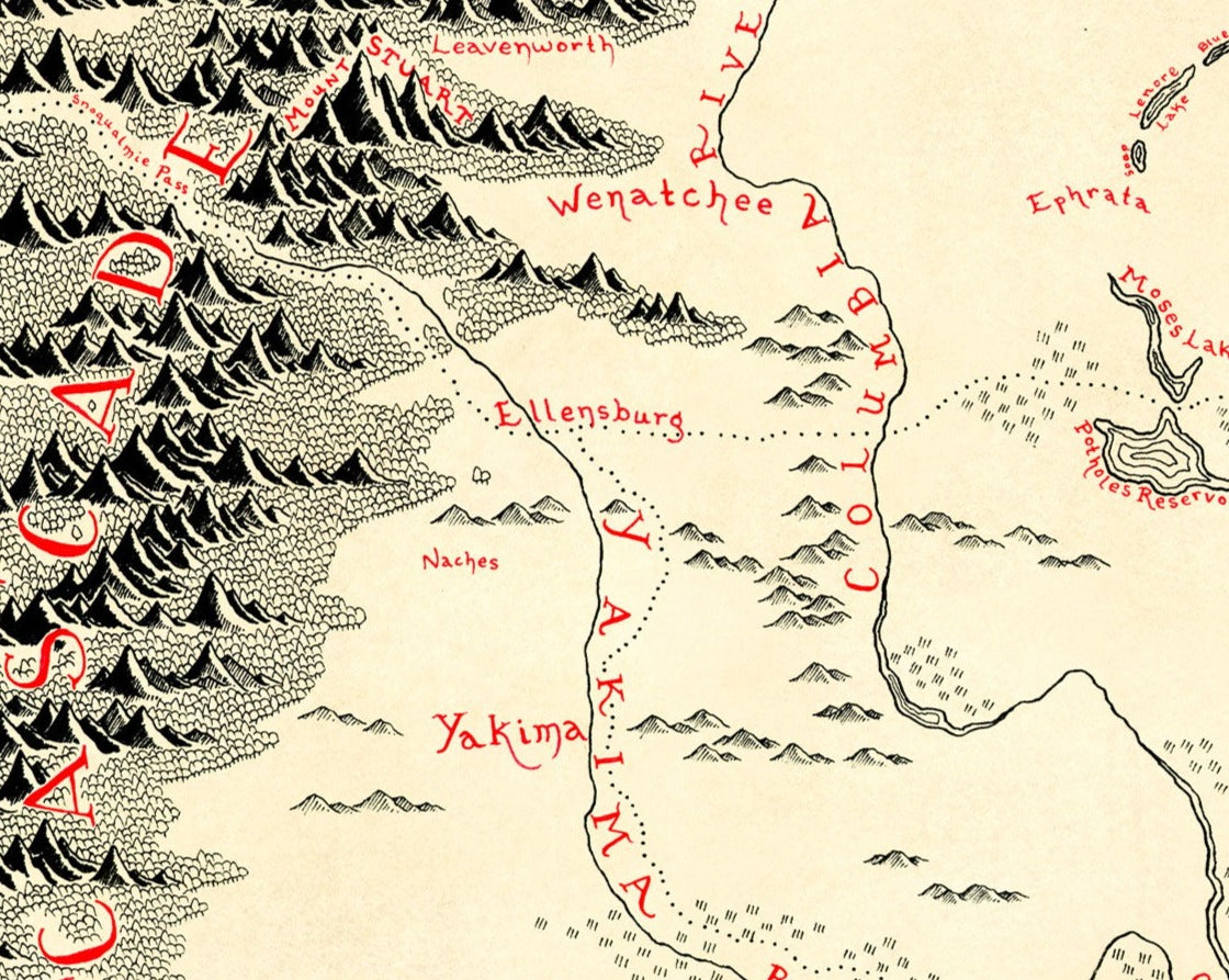 Washington Map (New Updated Edition)