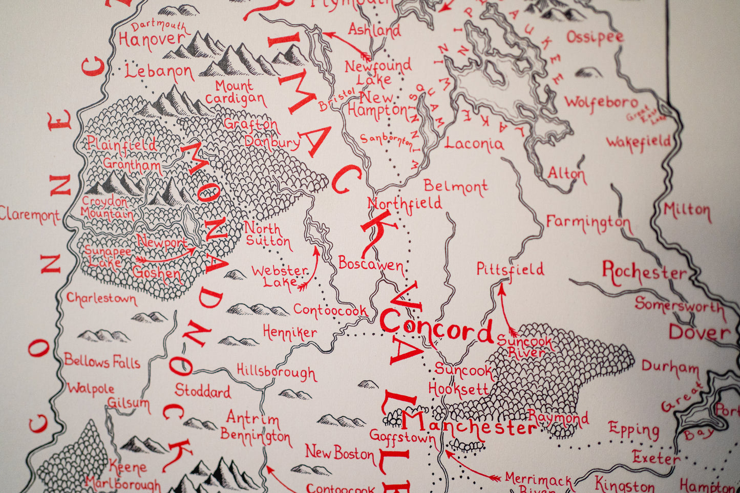 New Hampshire Map