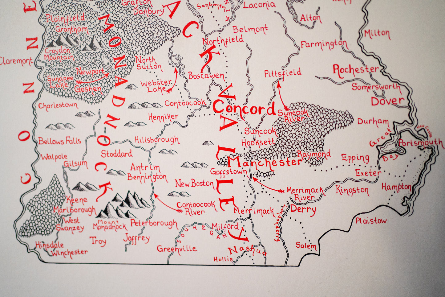 New Hampshire Map