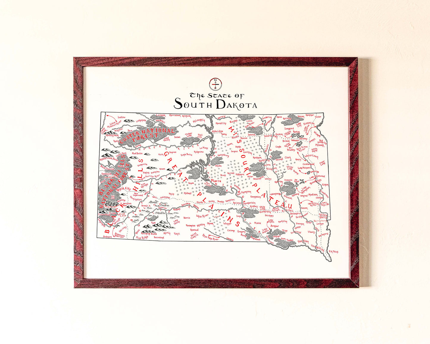 South Dakota Map