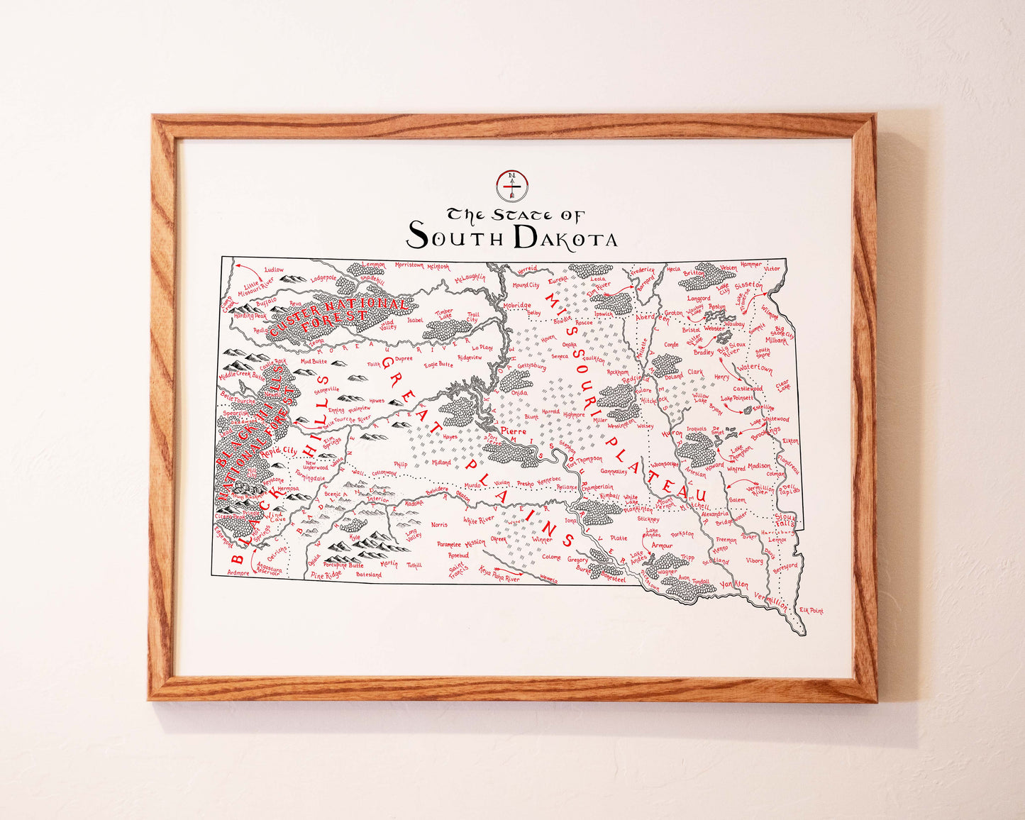South Dakota Map