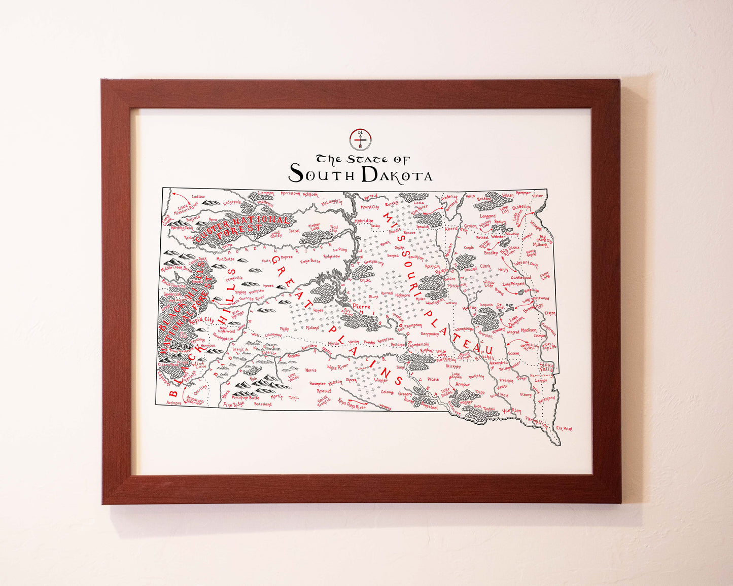 South Dakota Map