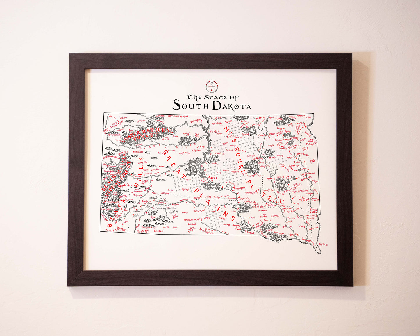 South Dakota Map