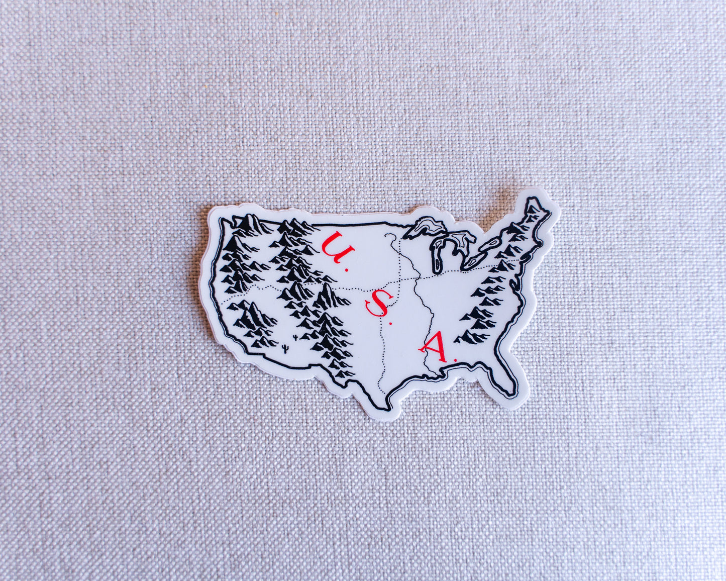 USA Sticker 4-Pack