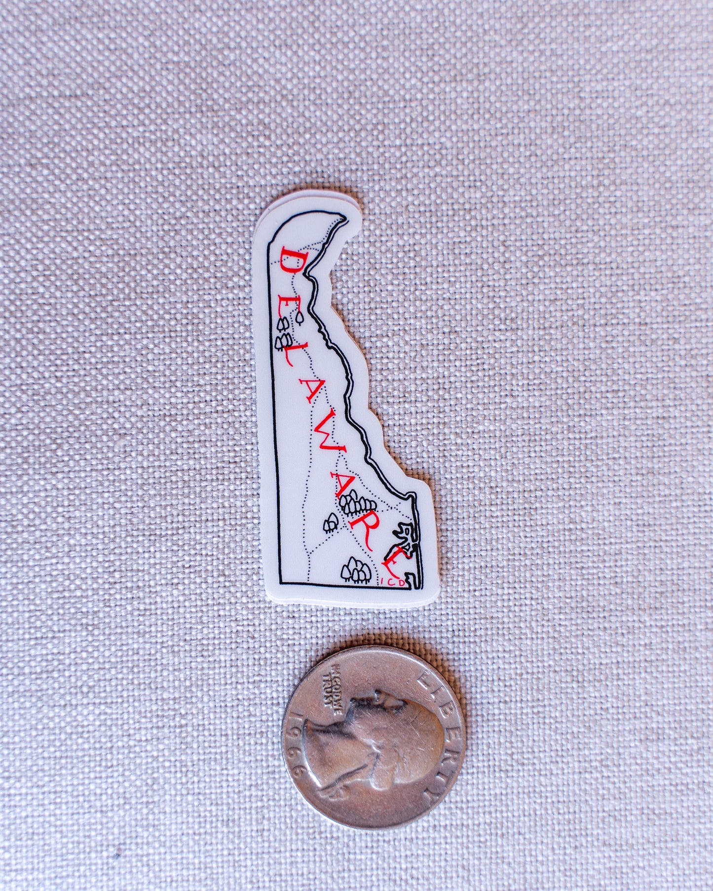 Delaware Sticker 4-Pack