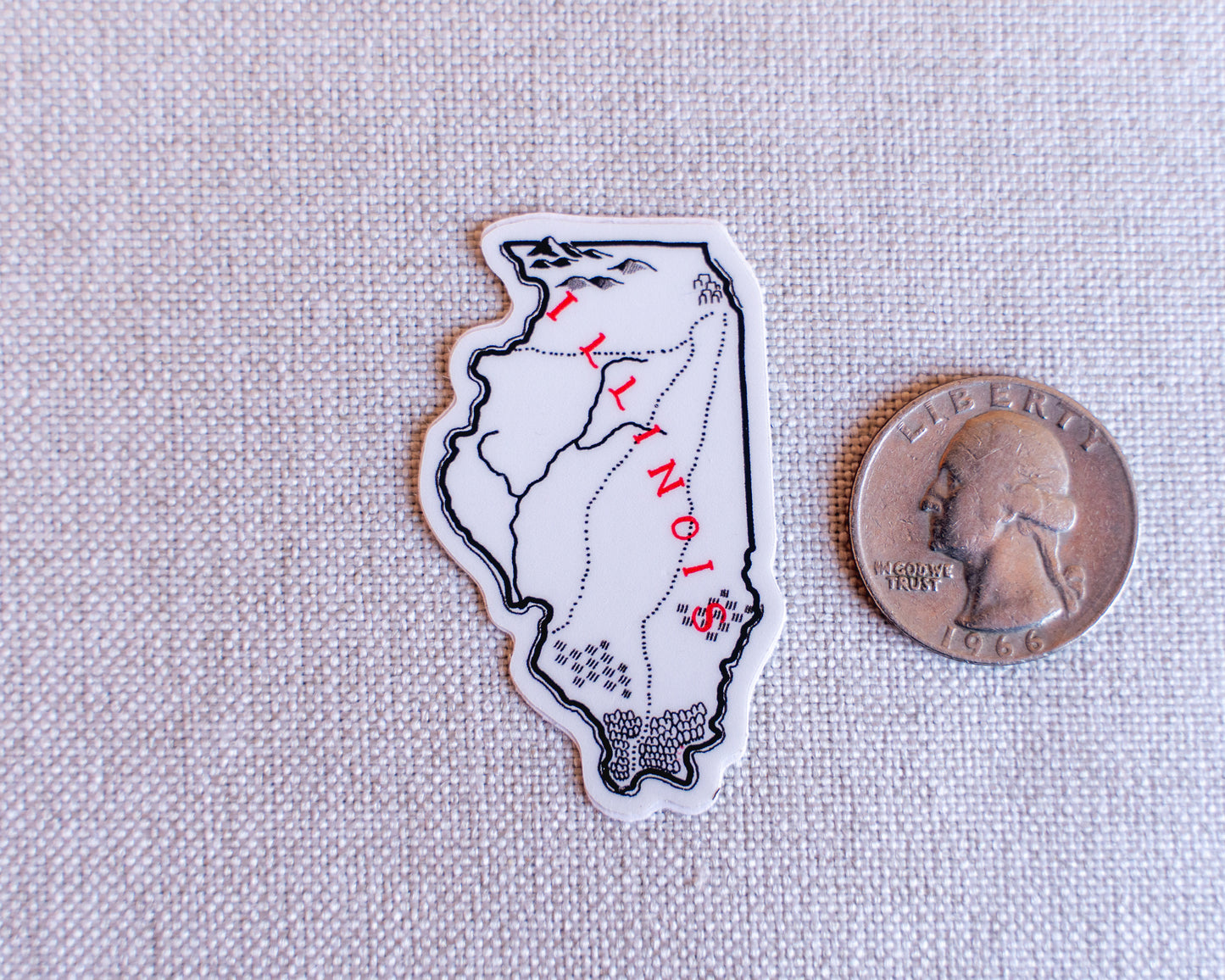 Illinois Sticker 4-Pack