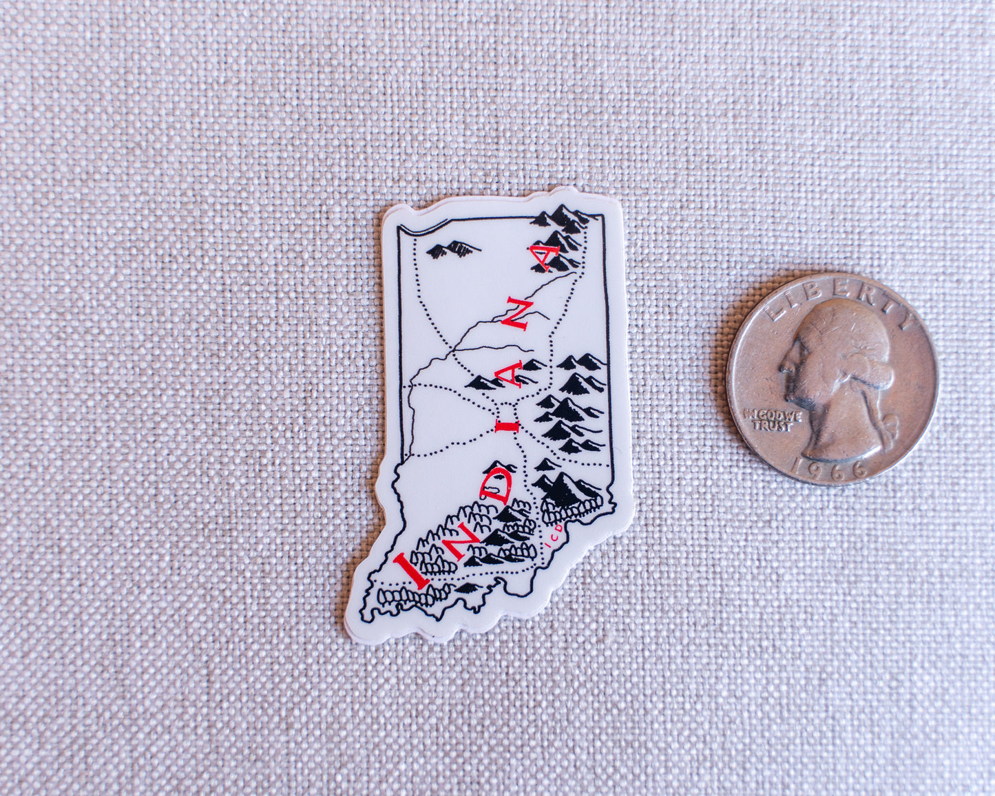 Indiana Sticker 4-Pack
