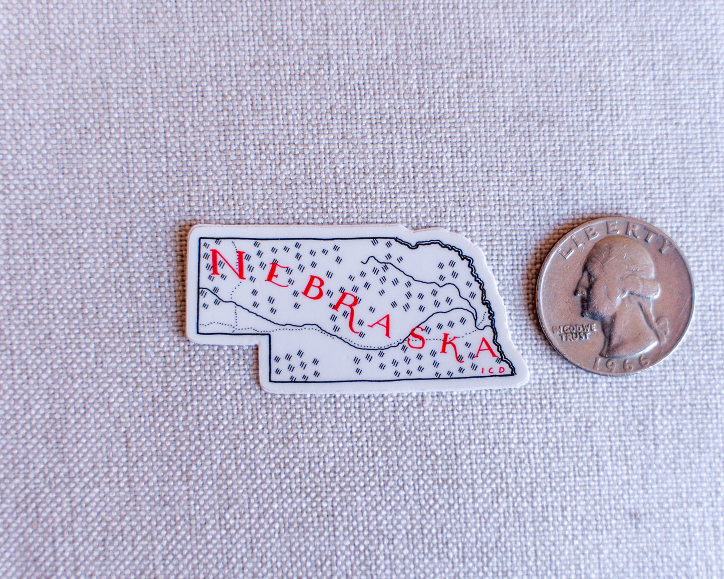 Nebraska Sticker 4-Pack