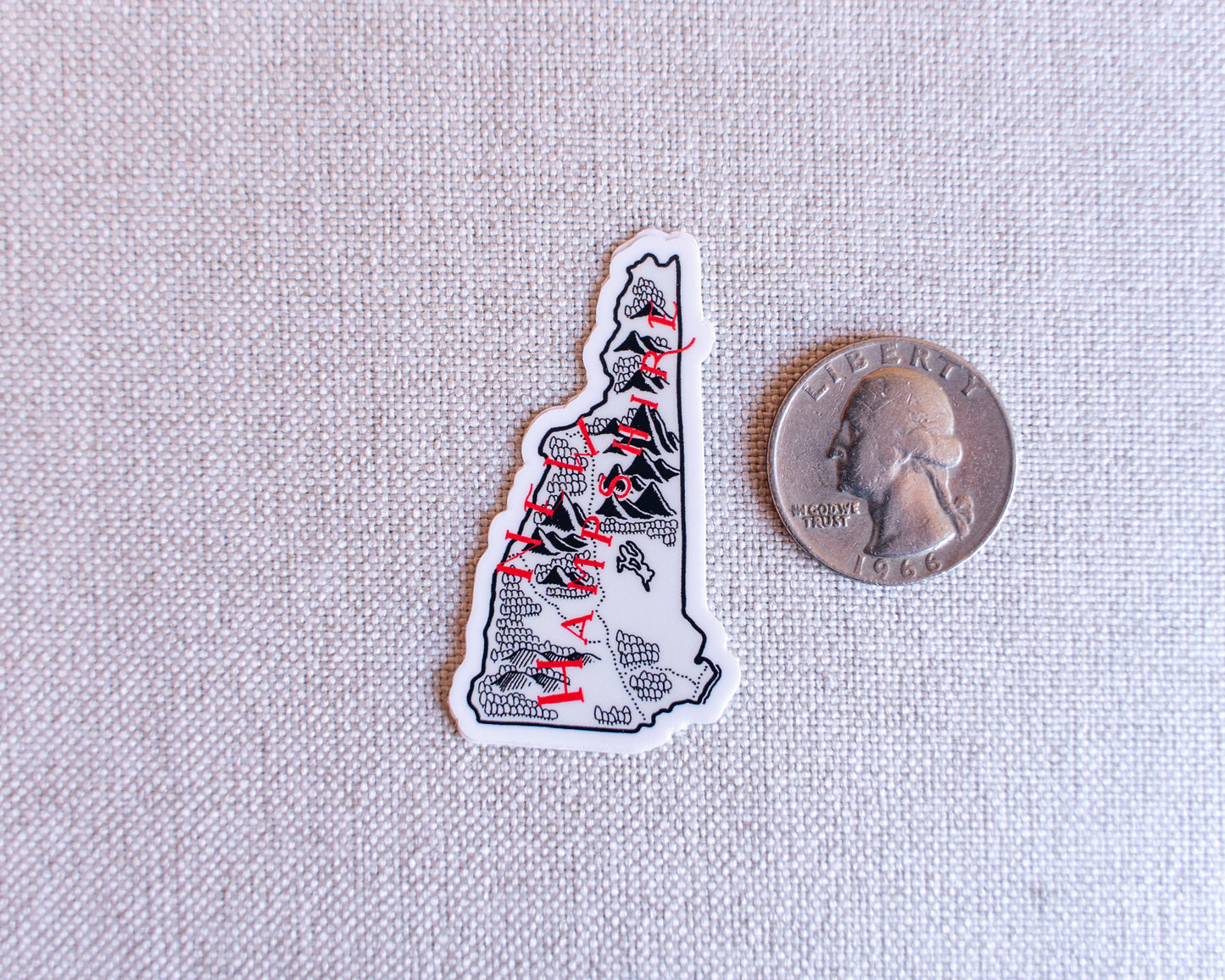 New Hampshire Sticker 4-Pack