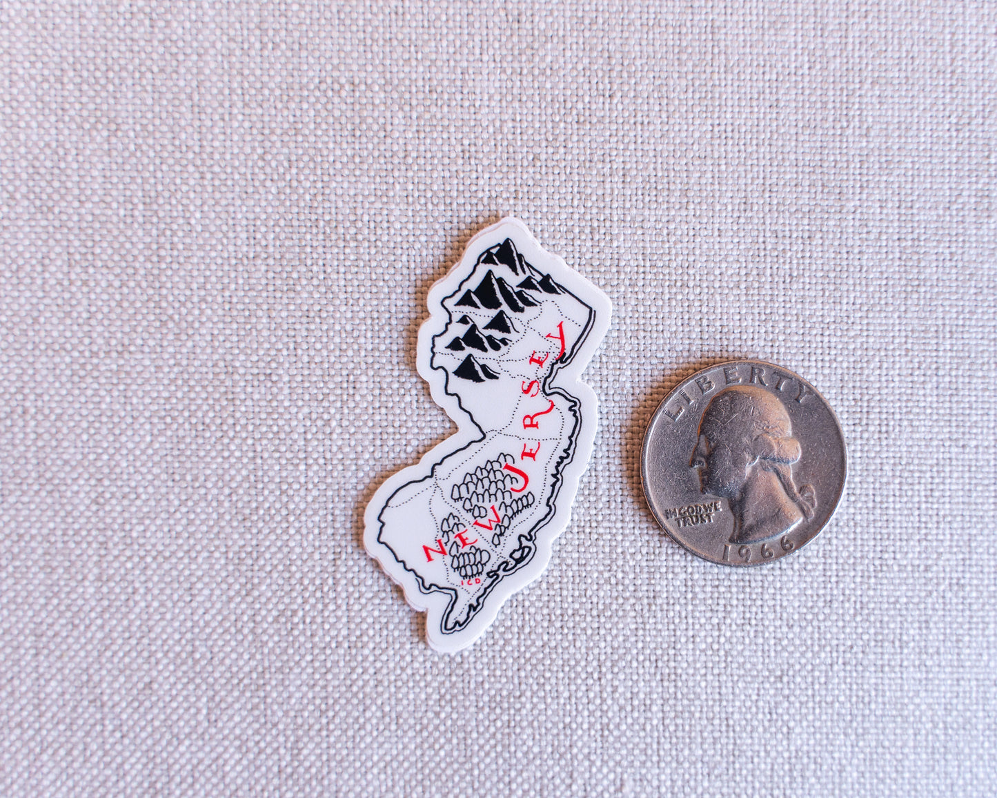 New Jersey Sticker 4-Pack