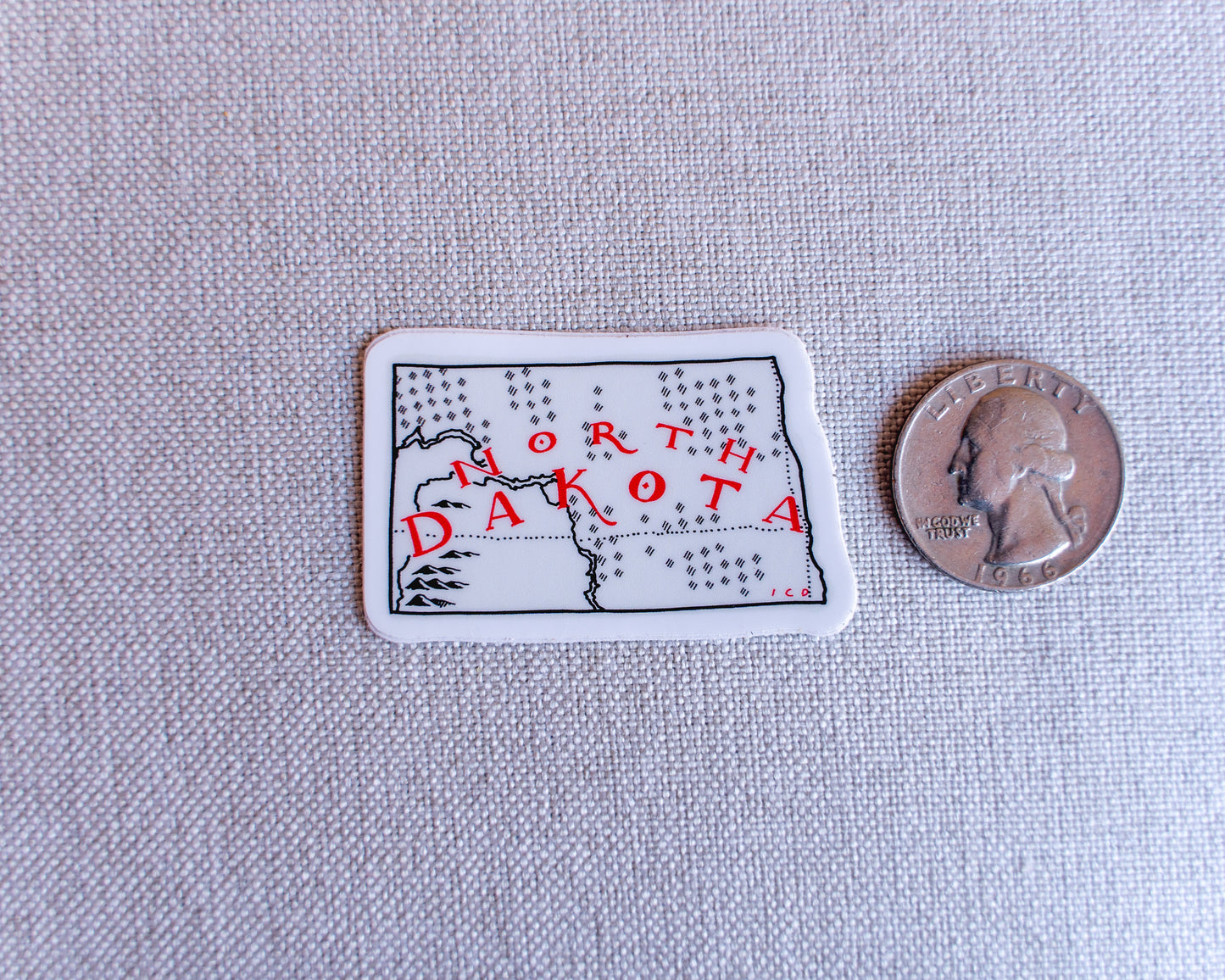 North Dakota Sticker 4-Pack