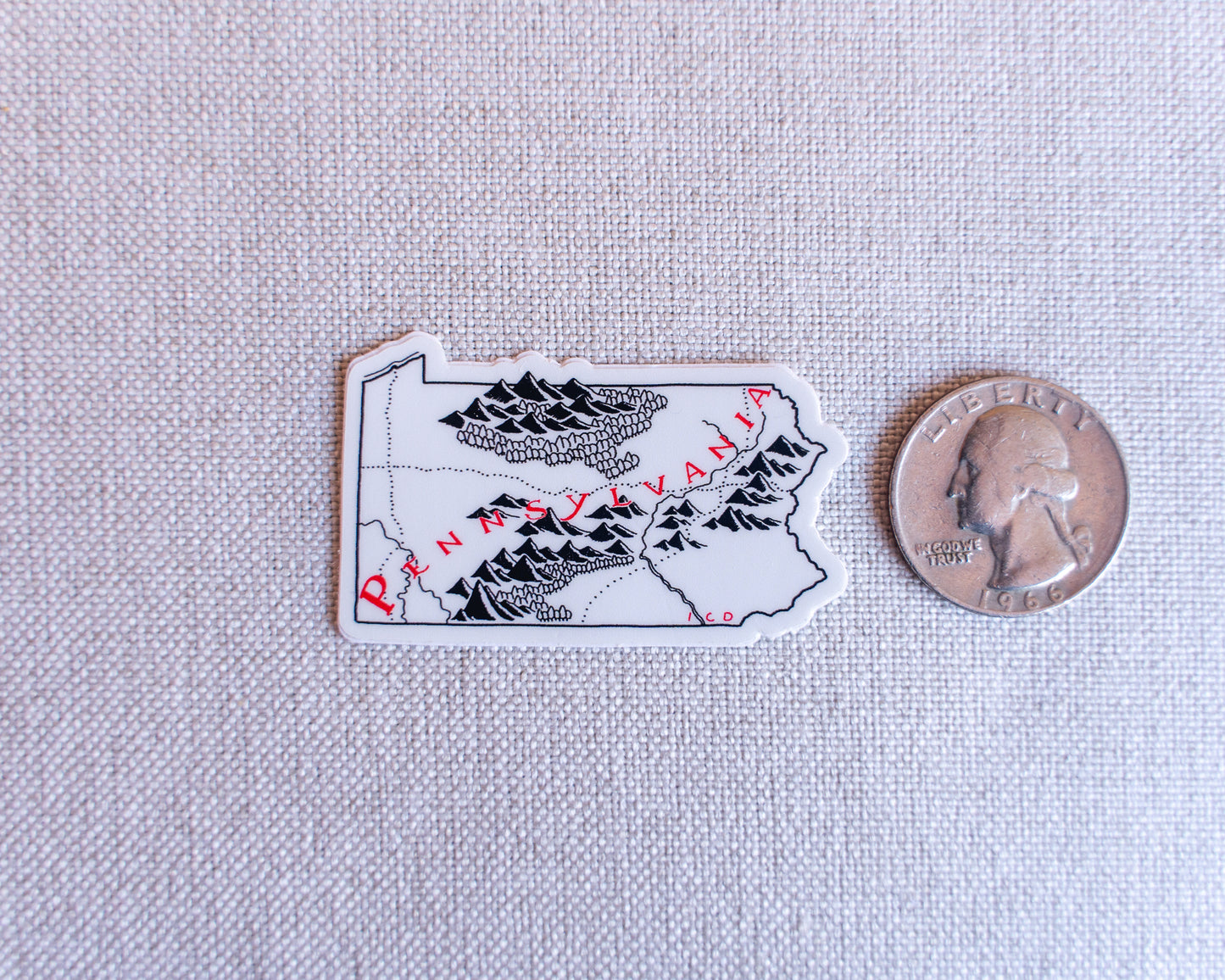 Pennsylvania Sticker 4-Pack
