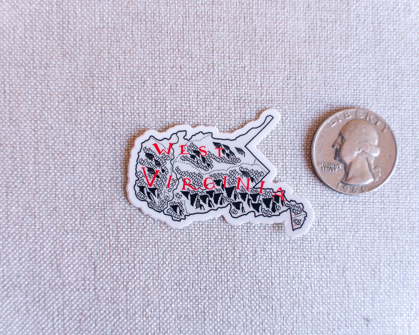 West Virginia Sticker 4-Pack