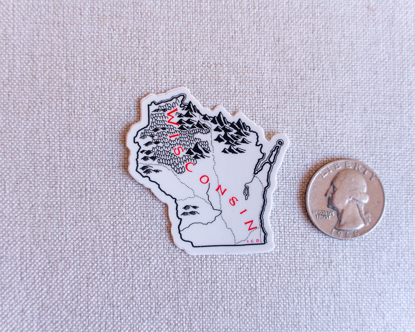 Wisconsin Sticker 4-Pack