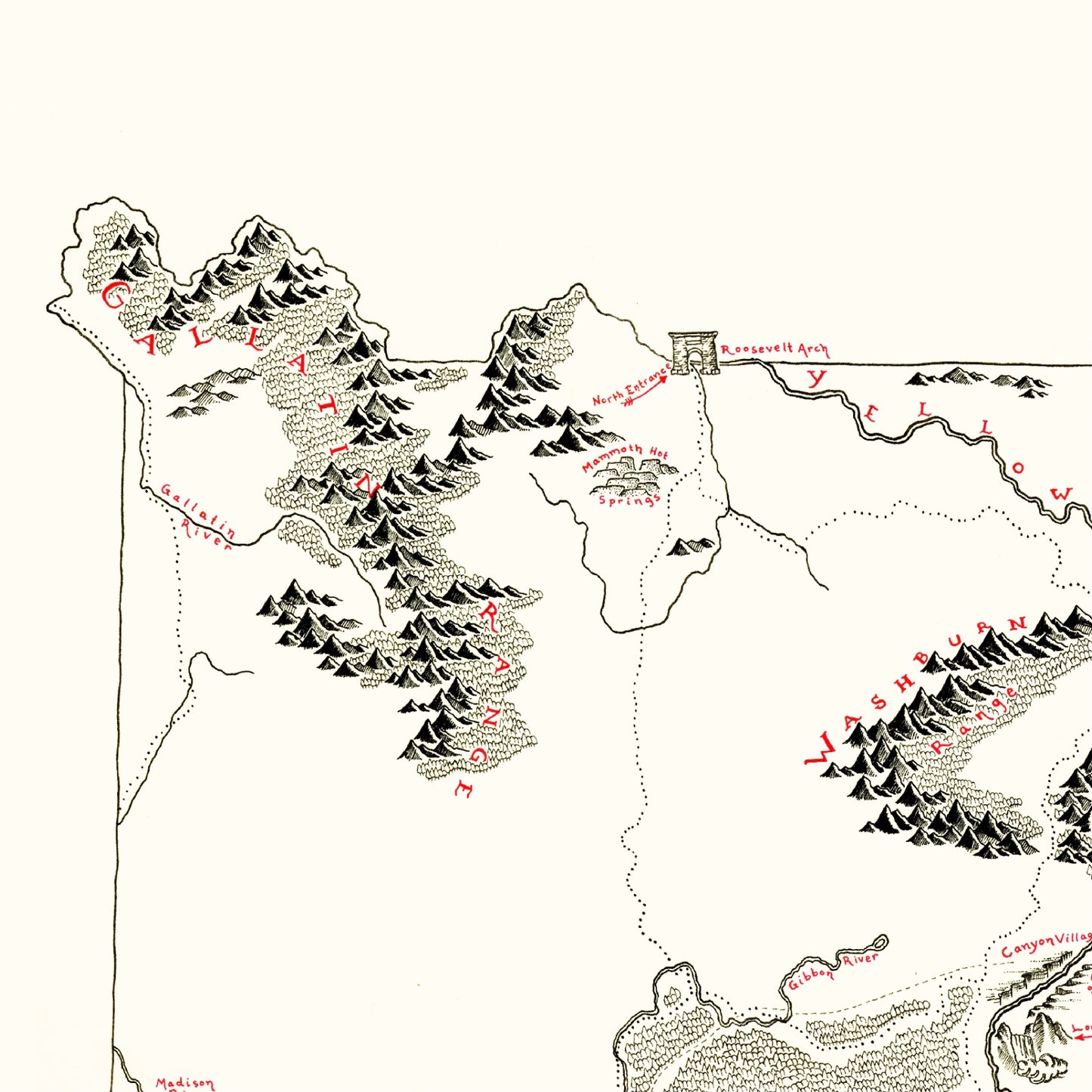 Yellowstone National Park Map
