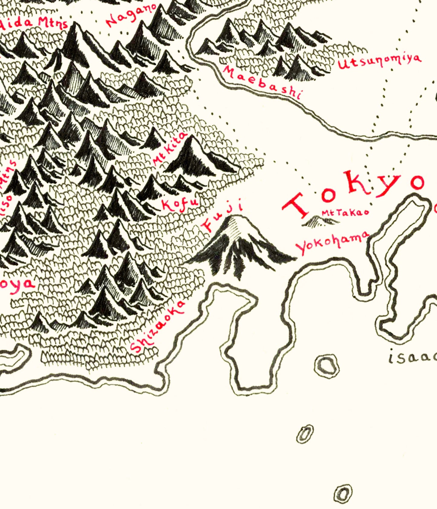 Japan Map (English)