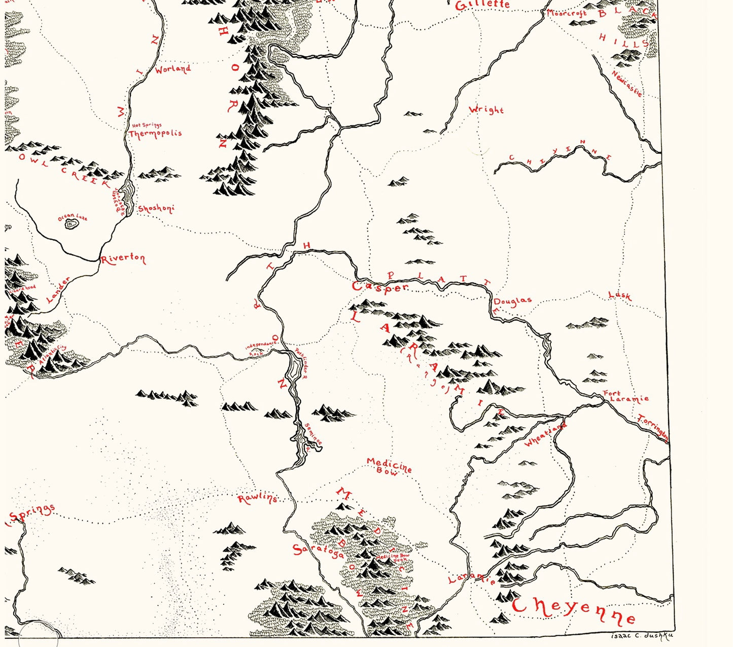 Wyoming Map