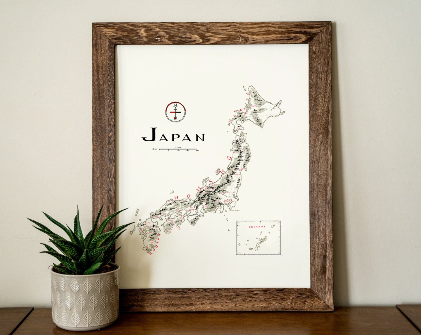 Japan Map (English)