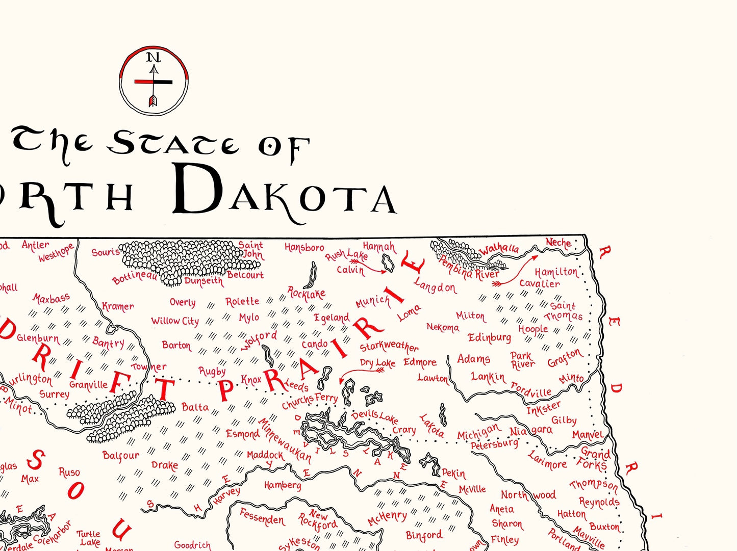 North Dakota Map