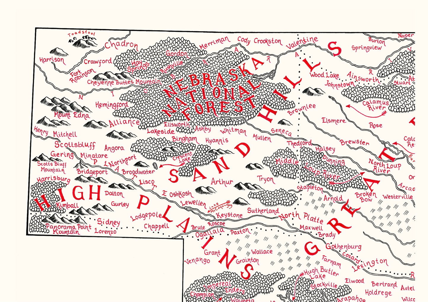 Nebraska Map