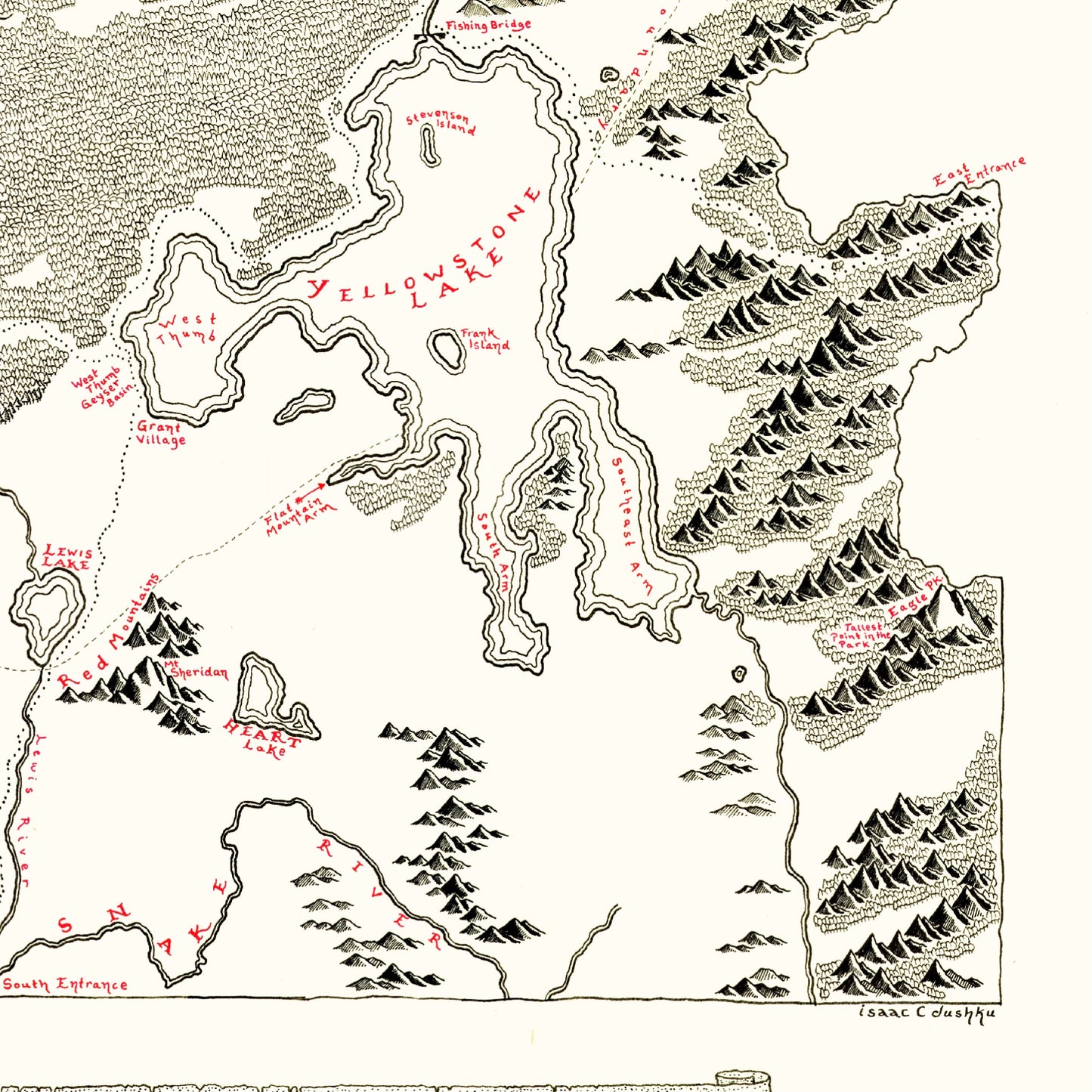 Yellowstone National Park Map