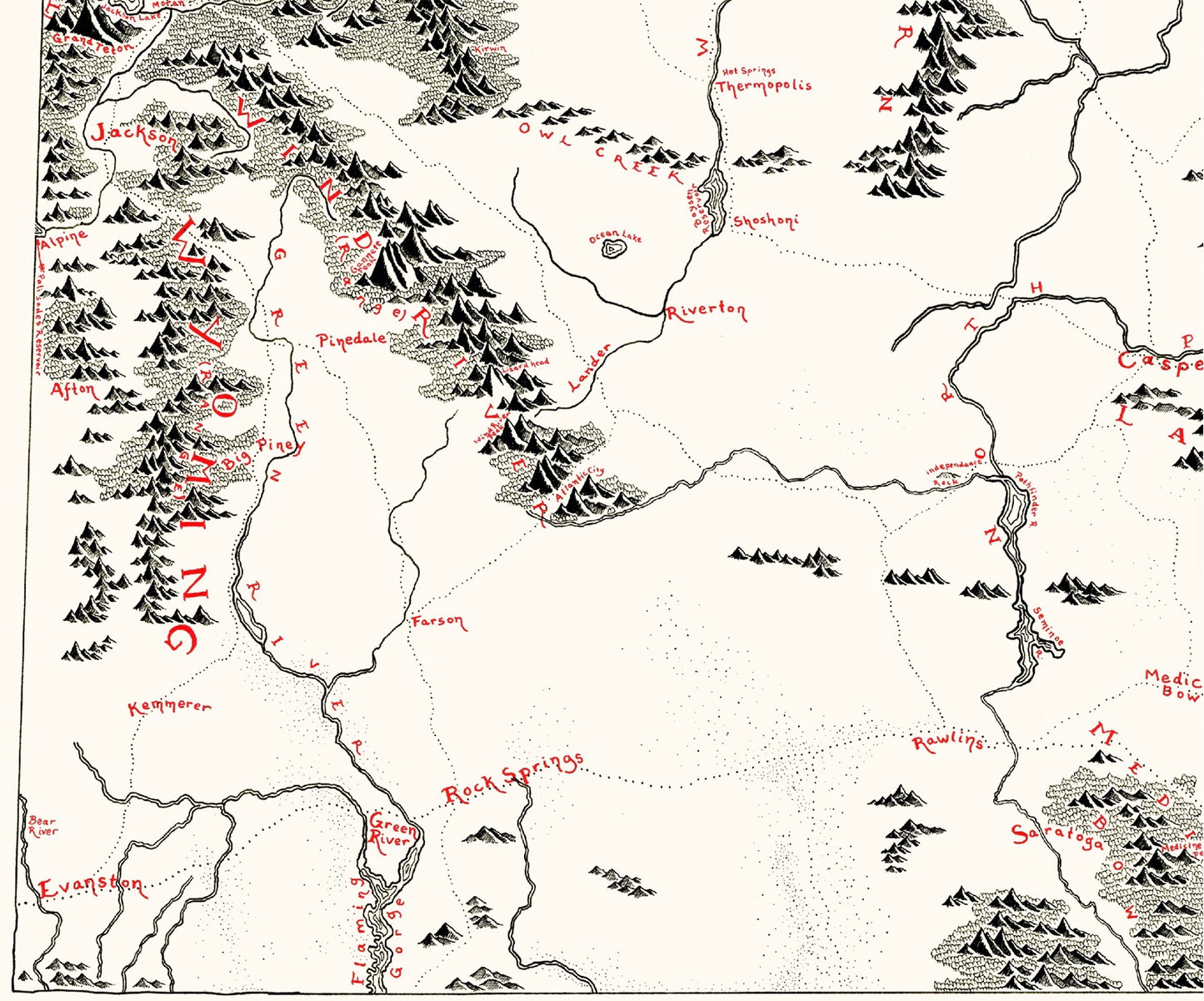 Wyoming Map