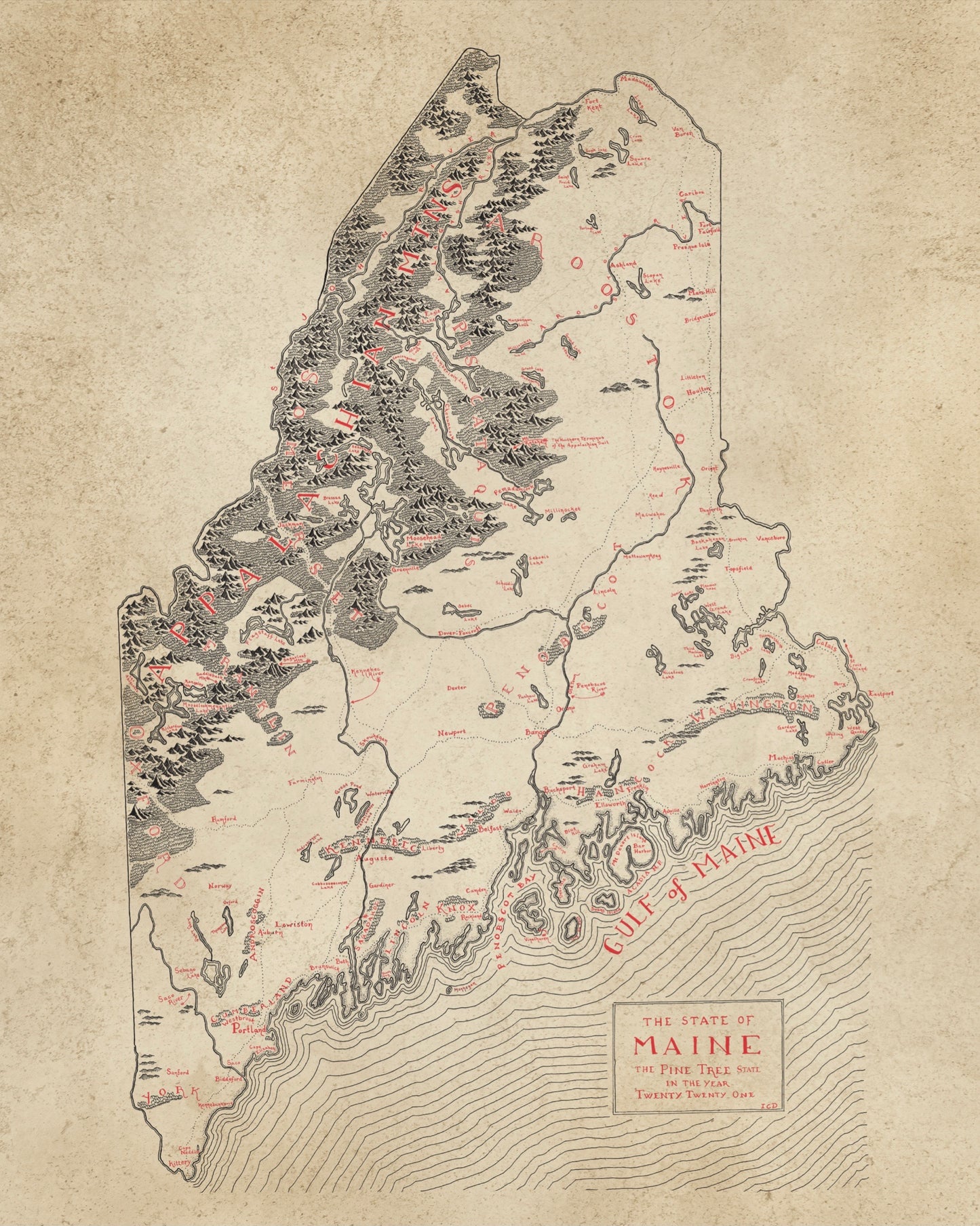 Maine Map