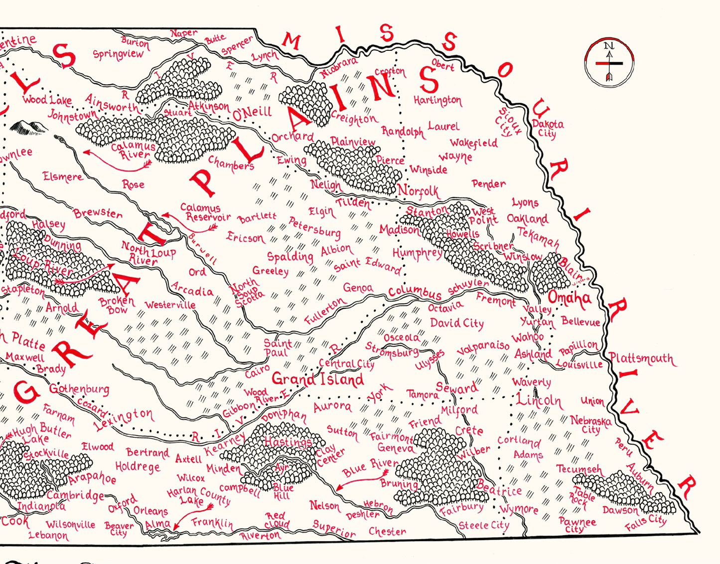 Nebraska Map