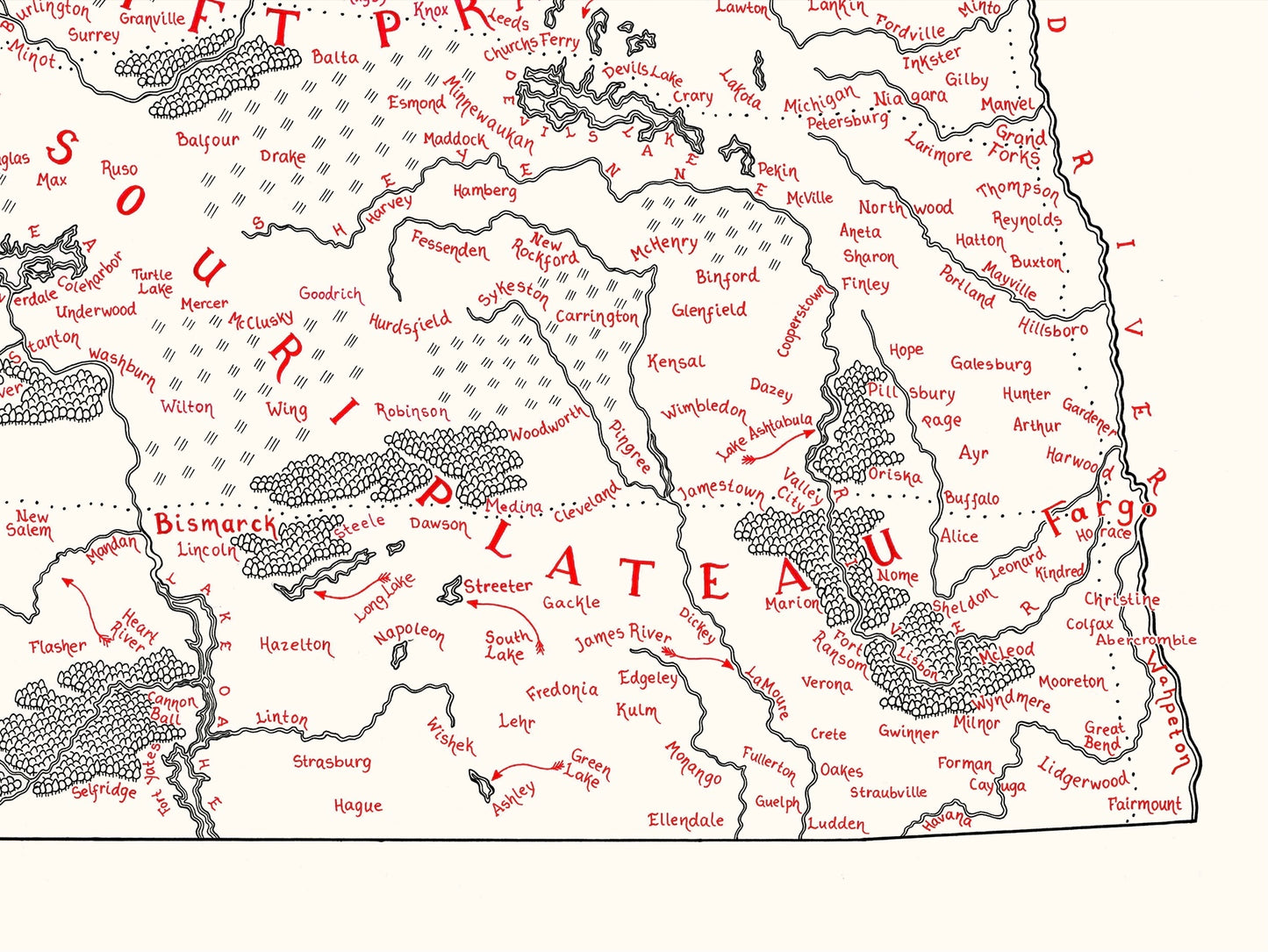 North Dakota Map