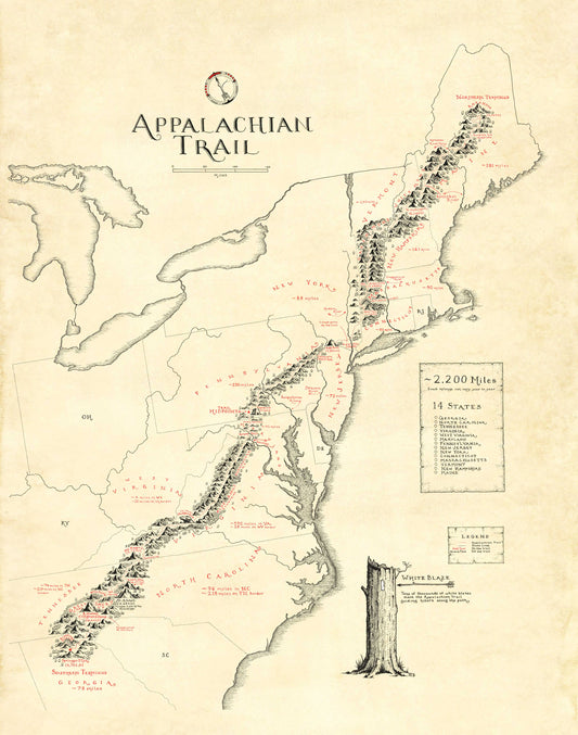 Appalachian Trail Map *PRE ORDER*